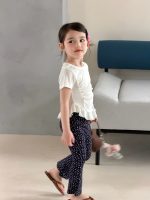 【90-150】フレアパンツ 女の子 九分丈 トレンド すっきり 動きやすい - 画像 (15)