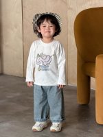 【73-110】Tシャツ プリント ラウンドネック 長袖 男の子 - 画像 (7)