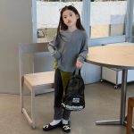 【100-170】セーター 女の子 ニット フード付き カジュアル - 画像 (9)