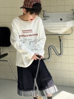 【100-160】長袖Tシャツ 男の子 カジュアル 英字プリント - 画像 (4)