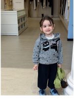 【80-140】アウターorインナーor8分丈パンツ 女の子 おしゃれ 猫柄 星モチーフ - 画像 (22)