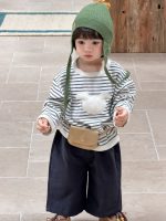 【73-110】パーカー ズボン ストライブ ラウンドネック ゆったり 男の子 - 画像 (7)