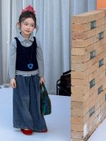 【100-150】トップスorパンツ 女の子 折り襟 おしゃれ - 画像 (5)