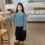 【100-170】セーター 女の子 ニット フード付き カジュアル - 画像 (6)