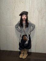 【100-160】長袖Tシャツ 女の子 おしゃれ 花柄 フリンジデザイン - 画像 (12)