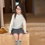 【100-170】トップス 女の子 折り襟 ストレッチ シンプル - 画像 (7)