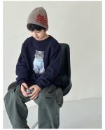 【90-160】トレーナー 男の子 カートゥーンプリント 裏起毛 あったか - 画像 (21)