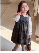 【80-140】ワンピース インナー 女の子 チェック柄 リボン付き ガーリー - 画像 (8)