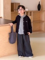 【100-170】ニットカーディガン 男女兼用 刺繍 ふんわり カジュアル - 画像 (14)