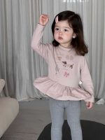 【73-100】パーカー レギンス 裾付き プリント 長袖 女の子 - 画像 (6)