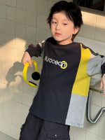 【90-160】長袖Tシャツ 男の子 レーシング風 ゆったり 韓国風 カジュアル - 画像 (2)