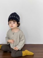 【73-110】ベスト Tシャツ ニット ゾウ柄 ストライブ 合わせやすい  男の子 - 画像 (8)