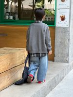 【100-170】カーディガン 男の子 刺繍 プレッピー風 韓国風 カジュアル - 画像 (21)