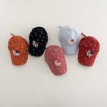 【GOODS】帽子 キャップ ハート柄 刺繍 カワイイ