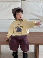 【73-110】パーカー ズボン 厚手 ラウンドネック 長袖 秋冬 男の子 - 画像 (5)