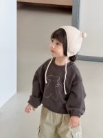【73-110】パーカー 長袖 シンプル プリント 男の子 - 画像 (7)