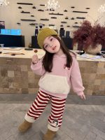 【80-140】パーカーorスウェットパンツ 女の子 裏起毛 おしゃれ 韓国風 - 画像 (4)