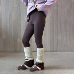 【100-170】レギンス 女の子 取り外し可能ニットレッグウォーマー - 画像 (8)
