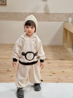 【73-110】二点セット パーカー+ズボン 動物柄 フード付き 長袖 男の子 - 画像 (6)