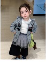 【80-140】アウターorインナーor8分丈パンツ 女の子 おしゃれ 猫柄 星モチーフ - 画像 (10)