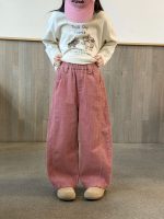 【100-170】パンツ 女の子 コーデュロイ ゆったり 合わせやすい - 画像 (5)
