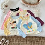 【90-140】長袖Tシャツ キッズ ラグラン かわいい お出かけに - 画像 (6)
