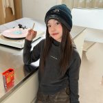 【100-170】トップス 女の子 フード付き ストレッチ 韓国風 - 画像 (7)