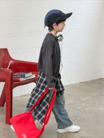 【100-170】長袖Tシャツ 男の子 コットン 英字プリント ゆったり - 画像 (6)