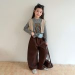 【100-170】トップス 女の子 ドット柄 カートゥーン ストレッチで快適 - 画像 (8)