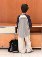 【100-170】長袖Tシャツ 男の子 配色クルーネック 着回しやすい カジュアル - 画像 (19)