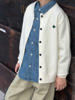 【100-170】カーディガン 男の子 刺繍 プレッピー風 韓国風 カジュアル - 画像 (26)