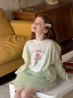 【90-150】長袖Tシャツ 女の子 カートゥーン ドット柄 ソフトな肌触り - 画像 (4)