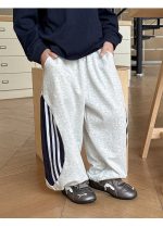 【100-160】パンツ 男の子 配色デザイン ゆったり カジュアル - 画像 (10)