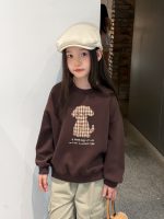 【100-170】トレーナー 女の子 アップリケ カートゥーン ゆったり - 画像 (2)