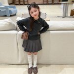 【100-170】トップス 女の子 ニット 折り襟 かわいい - 画像 (8)