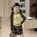 【100-170】長袖Ｔシャツ 女の子 ラグラン おしゃれ 合わせやすい - 画像 (8)