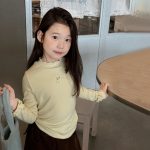 【100-170】トップス 女の子 無地 フリル 6色選べる - 画像 (8)