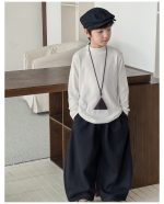 【90-160】長袖インナー 男の子 無地 モックネック ベーシック - 画像 (22)