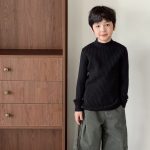 【90-160】ニットトップス 男の子 リブ編み 韓国風 あったか インナー - 画像 (8)