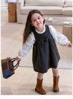 【80-140】ワンピース インナー 女の子 チェック柄 リボン付き ガーリー - 画像 (15)