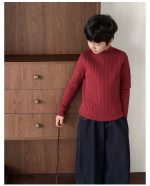 【90-160】ニットトップス 男の子 リブ編み 韓国風 あったか インナー - 画像 (23)