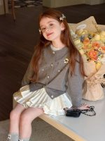 【90-150】カーディガンorスカート 女の子 おしゃれ ふんわり ビーズ付き - 画像 (14)