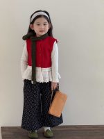 【90-140】ニットベスorパンツ 女の子 レース 韓国風 ガーリー 花柄 - 画像 (11)