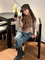 【100-170】インナー 女の子 無地 ニット スリム - 画像 (5)