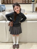 【100-170】トップス 女の子 ニット 折り襟 かわいい - 画像 (3)