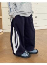 【100-160】パンツ 男の子 配色デザイン ゆったり カジュアル - 画像 (6)