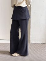 【100-170】パンツ 女の子 ベルボトム レイヤード 合わせやすい - 画像 (4)