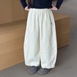 【100-170】パンツ 女の子 無地 コーデュロイ ウォッシュド - 画像 (8)