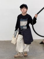 【90-160】長袖Ｔシャツ 男の子 英字 カートゥーン プリント カジュアル - 画像 (6)
