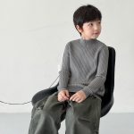 【90-160】ニットトップス 男の子 リブ編み 韓国風 あったか インナー - 画像 (7)